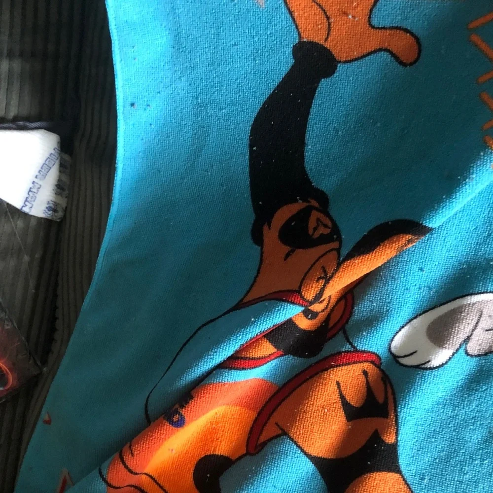 Looney Tunes Graphic Tee — Turquoise & Orange